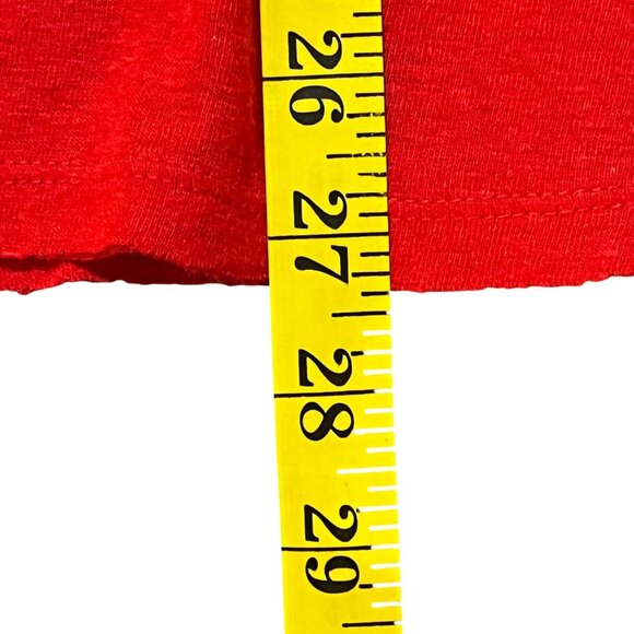 Free People Red L Tank Boho Embroidered Flowy Statement Cottage core Rodeo - Picture 6 of 9